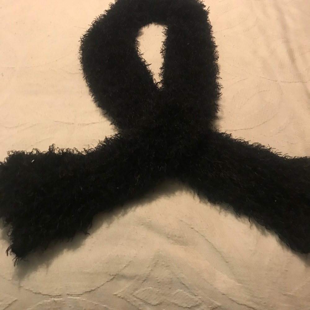 Black soft scarf